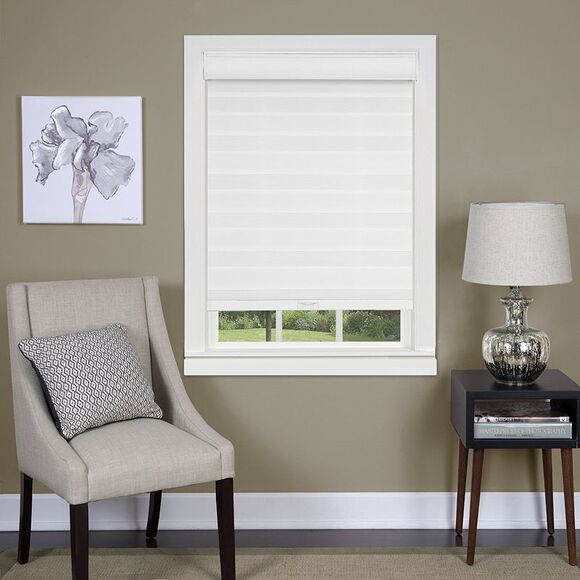 Cordless Serenity Sheer Double Layered Zebra Shade Horizontal Cordless Window - Picture 2 of 3